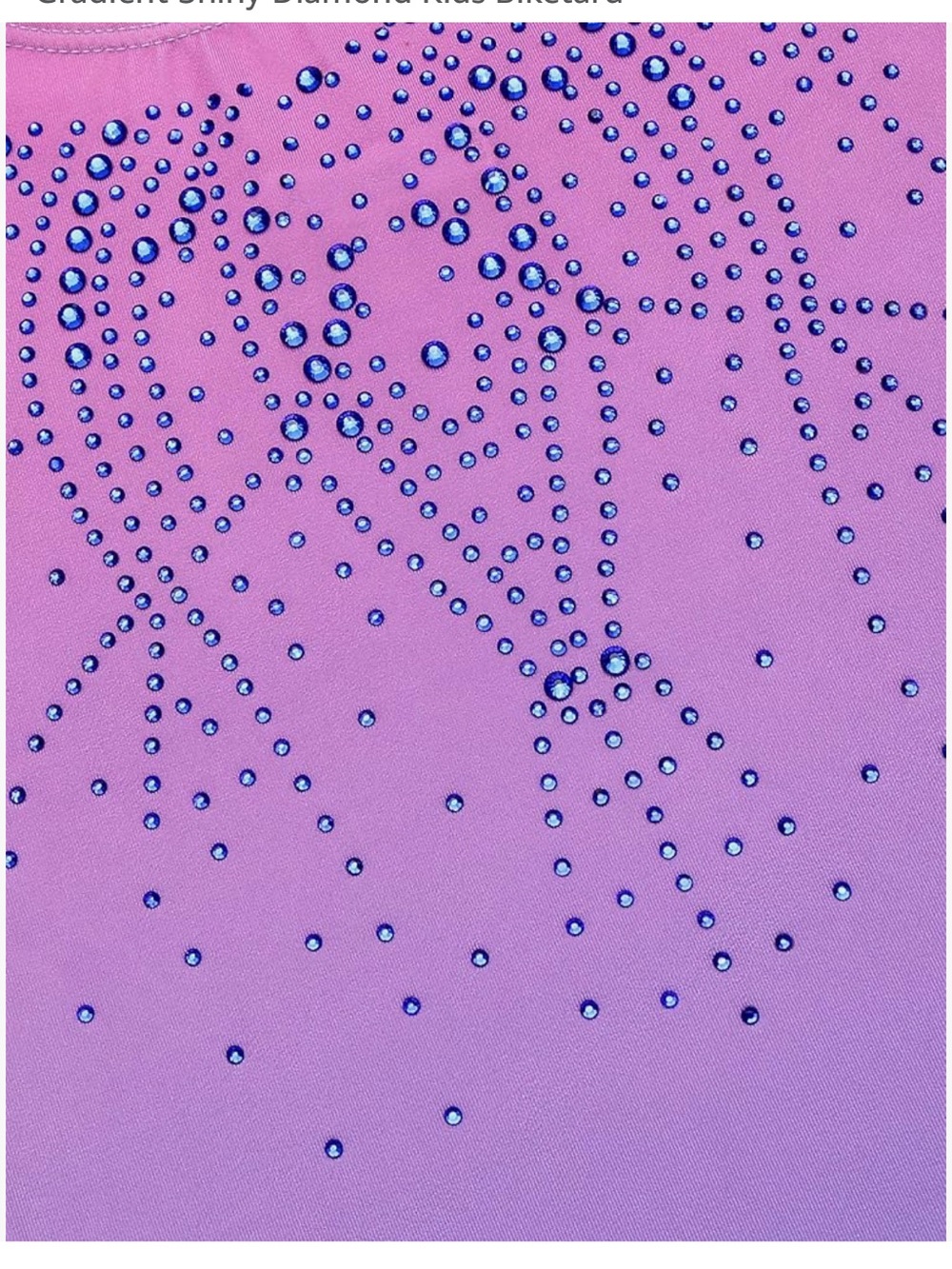 Rhinestone Biketard Purple and Pink Ombre Leotard Gymnastics age 7-8 years - Picture 4 of 12